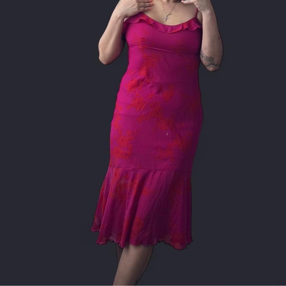 Jonathan Martin Vibrant Pink Dress